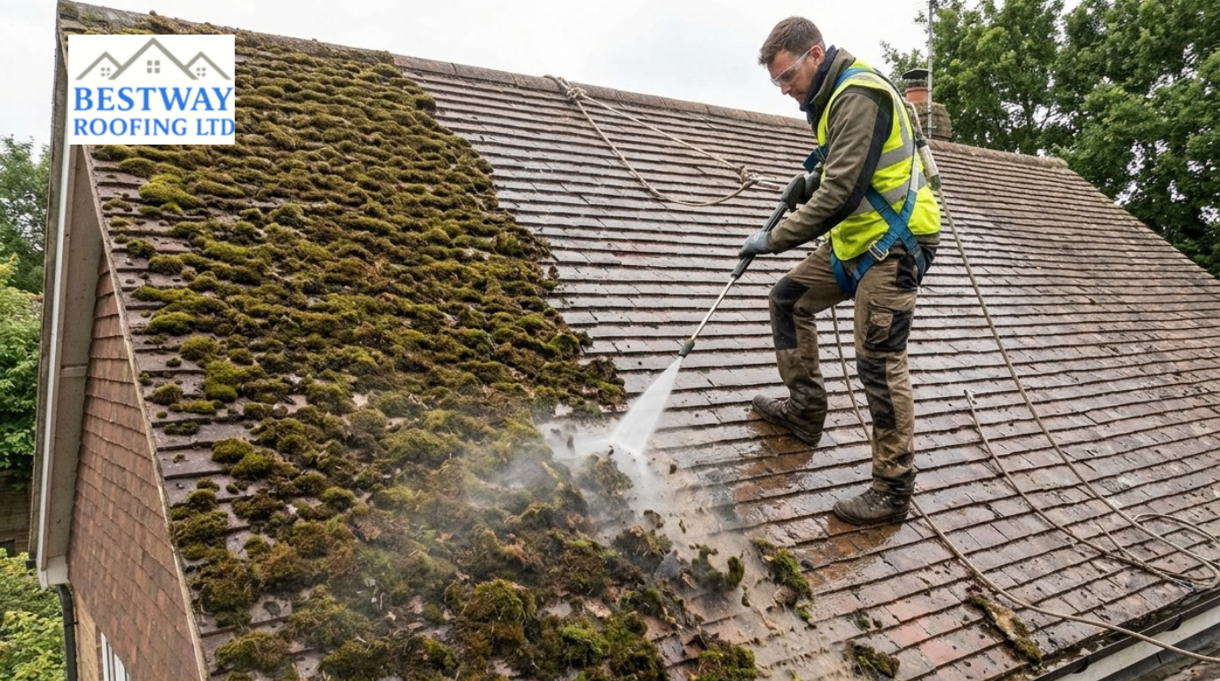 How to Clean Moss from Roof Safely